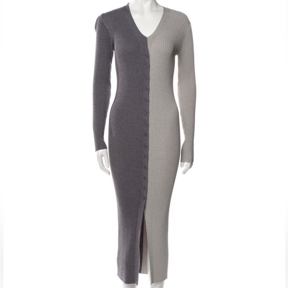 Staud Colorblock Sweater dress
